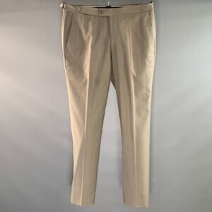 ISAIA Size 32 Grey PN02 00248 00073 H Wool Blend Dress Pants